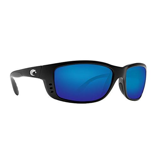 Costa Del Mar Zane Sunglasses, Black, Blue Mirror 580Plastic Sunglasses Costa Del Mar 