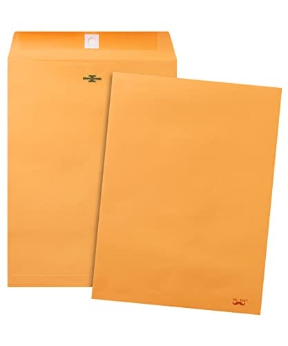 Mr. Pen- Clasp Envelopes,18 Pack, 9x12, Brown Kraft, Letter Size Envelopes, Brown Envelopes, Document Envelope, Clasp Kraft Envelopes, Clasp and Gummed Closure Envelopes. Office Product Mr. Pen 