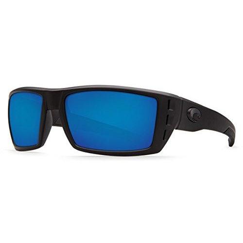 Costa Del Mar Rafael Sunglasses Blackout/Blue Mirror 580Glass Sunglasses Costa Del Mar 
