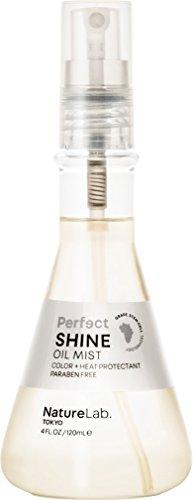 NatureLab. Tokyo – Perfect Shine Oil Mist with Grape Stem Cells, increases shine and luminescence in dull hair. 4.0 fl oz Lightweight Spray. Natural. Free of sulfates with Heat and Color Protection Hair Care NatureLab 