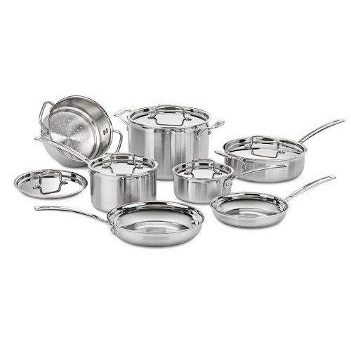Cuisinart MCP-12N Multiclad Pro Stainless Steel 12-Piece Cookware Set Kitchen & Dining Cuisinart 