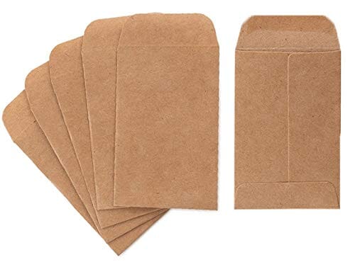 Coin And Small Parts Envelopes 500 Pack 2.25"x 3.5" With Gummed Flap For Homes And Office Use (500 Pack) Office Product Purple Q Crafts 