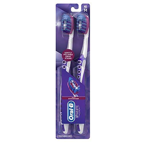 Oral-B 3D White Luxe Pro-Flex 38 Medium Manual Toothbrush Twin Pack Toothbrush Oral B 