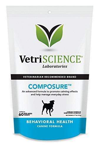 VetriScience Laboratories Composure, Calming Support for Dogs, 60 Bite Sized Chews Animal Wellness VetriScience Laboratories 