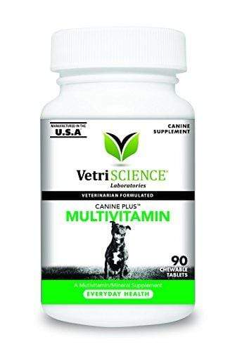 VetriScience Laboratories Canine Plus MultiVitamin for Dogs, 90 Chewable Tablets Animal Wellness VetriScience Laboratories 