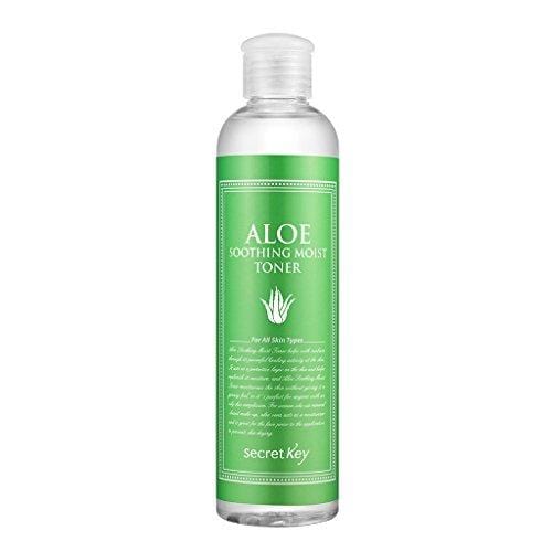 [SECRET KEY] Aloe Soothing Moist Toner 8.39 fl.oz. (248ml) - Hypoallergenic Moisturizing and Soothing Toner for Sensitive Skin, Hydrating Post-Cleanse Boost, Delivers Skin Refresh Skin Care Secret Key 