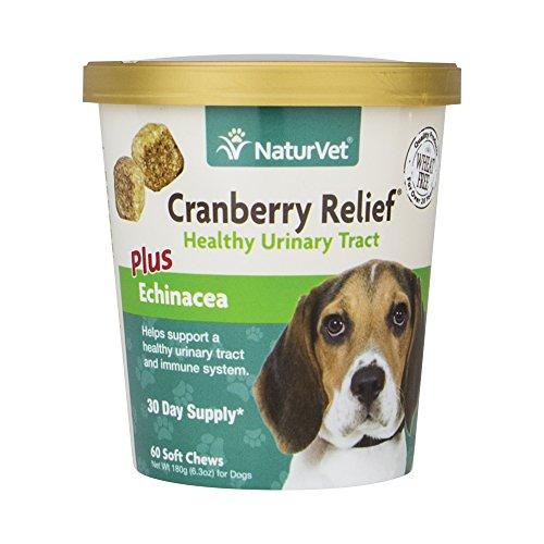 NaturVet Urinary Health Supplement Soft Chews for Dogs, Healthy Bladder & Urinary Tract Support with Cranberry & Echinacea, Made by Animal Wellness NaturVet 