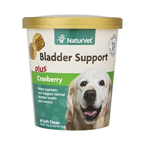 NaturVet Healthy Bladder Support Supplement for Dogs, Soft Chews with Cranberry, Healthy Bladder Control and Urination, Immune System Support, Made by Animal Wellness NaturVet 