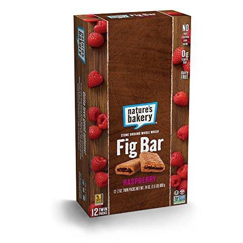 Whole Wheat Fig Bar, Vegan + Non-GMO, Raspberry (12 Count) Food & Drink Nature's Bakery 