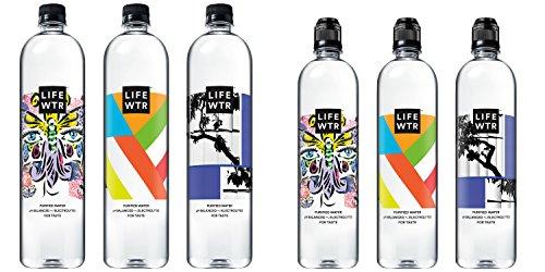 Premium Purified Water, pH Balanced with Electrolytes for Taste, 700 ml (Pack of 6) Food & Drink LIFEWTR 