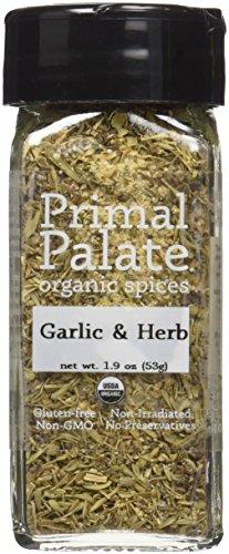 Organic Spices Garlic & Herb, Certified Organic Food & Drink Primal Palate Organic Spices 