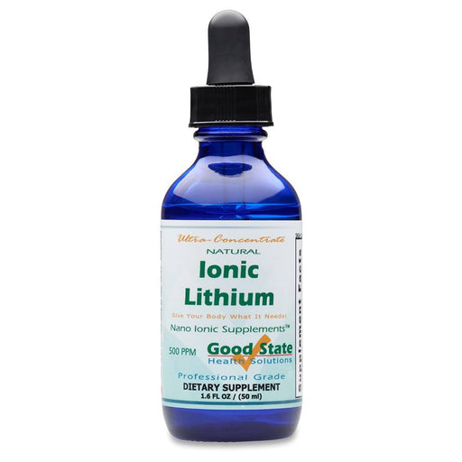 (Glass Bottle) Good State Liquid Ionic Lithium Ultra Concentrate (10 drops equals 500 mcg - 100 servings per bottle) Supplement Good State 