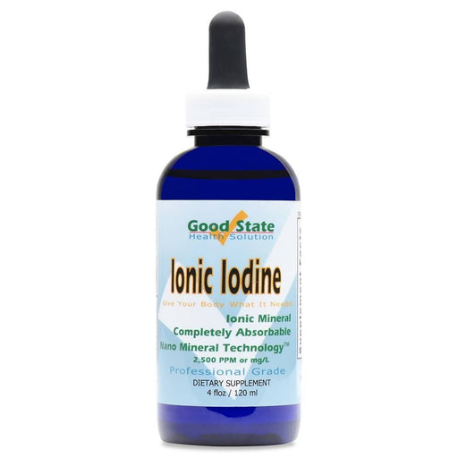 Good State Liquid Ionic Iodine (4 drops equals 500 mcg per serving, plus 2 mg fulvic acid - 600 servings - 4 fl oz) Supplement GoodState 