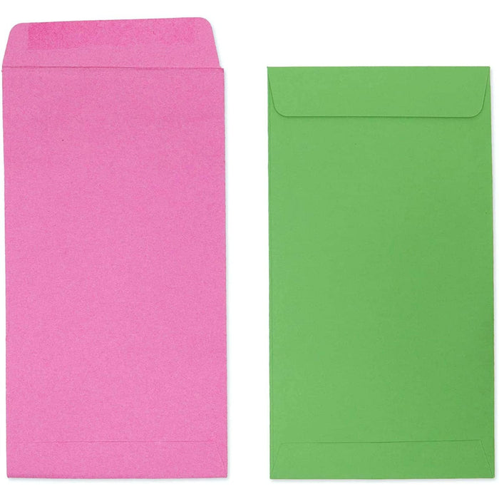 100 Pack Colorful Money Envelopes for Cash, Payroll, Money Saving, Coins, Currency, 100GSM (4 x 7 In) ENVELOPE Paper Junkie 