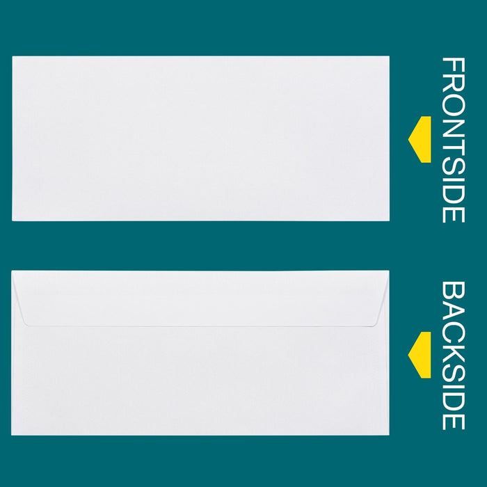 #10 Envelopes Self Seal, 100 Count, Security Tinted, 4 1/8 x 9 1/2 Inch, Business Envelopes Letter Size, 24 LB Paper - Bright White Color - Legal Size ENVELOPE EnDoc 