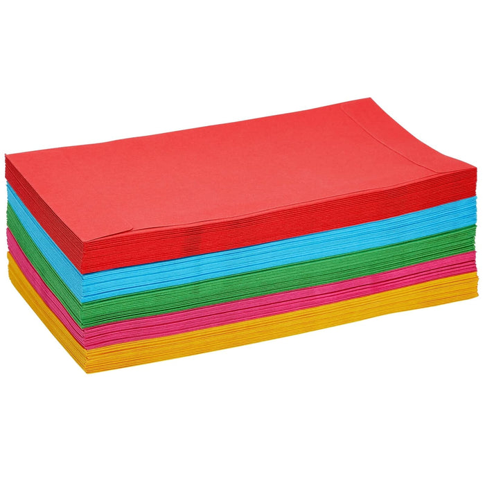 100 Pack Colorful Money Envelopes for Cash, Payroll, Money Saving, Coins, Currency, 100GSM (4 x 7 In) ENVELOPE Paper Junkie 