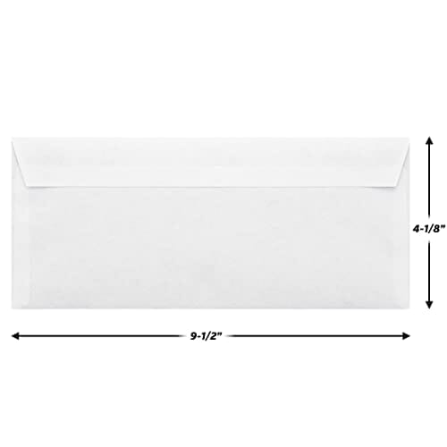 Mead Security Envelopes Self Seal #10 - Windowless Mailing Envelopes - 4 1/8 x 9.5'' - 500 Pack, (TRTAZ11A-102021-v1) Office Product Mead 