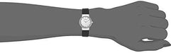 Skagen Women's White Label Stainless Steel Analog-Quartz Watch with Leather Calfskin Strap, Black, 12 (Model: 358XSSLBC) Watch Skagen 