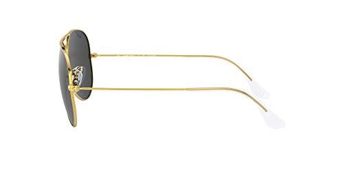 RB3025 Aviator Classic Polarized Sunglasses, Legend Gold/Black Polarized, 58 mm Shoes Ray-Ban 