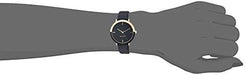Nine West Women's Gold-Tone and Black Strap Watch, NW/2346GPBK Watch NINE WEST 