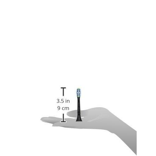 Philips Sonicare Premium Plaque Control replacement toothbrush heads, HX9042/95, Smart recognition, Black 2-pk Brush Head Philips Sonicare 