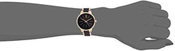 Anne Klein Women's Rose Gold-Tone and Black Bracelet Watch Watch Anne Klein 