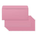Business Envelops, 200-Pack #10 Pink Envelopes, Standard Square Flap, Gummed Seal, Perfect for Invitations, Office, Checks, Letter, Mailing, Crafts, Printable, Windowless, 4-1/8 x 9-1/2 Inches Office Product Bubbley 