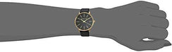 Michael Kors Women's Pyper Stainless Steel Quartz Watch with Leather Strap, Gold/Black, 18 Watch Michael Kors 