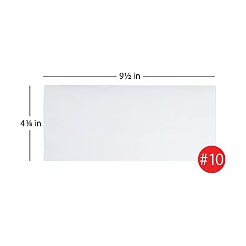 Office Depot Clean Seal(TM) Security Envelopes, #10 (4 1/8in. x 9 1/2in.), White, Box Of 500, 12015 Office Product Office Depot 