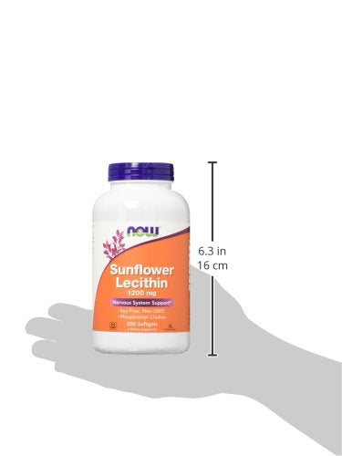NOW Sunflower Lecithin 1200 mg,200 Softgels Supplement NOW Foods 