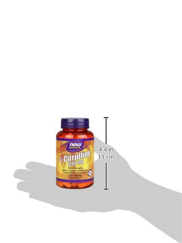 NOW L-Citrulline 1200 mg Extra Strength,120 Tablets Supplement Now Sports 