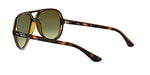 Ray-Ban RB4125 Cats 5000 Aviator Sunglasses, Havana/Green Gradient, 59 mm Shoes Ray-Ban 