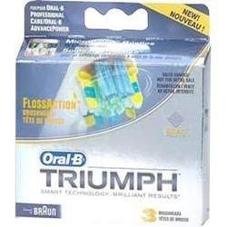 Oral-B Floss Action Brush Head 3 Each (Pack of 6) Brush Head Oral B 