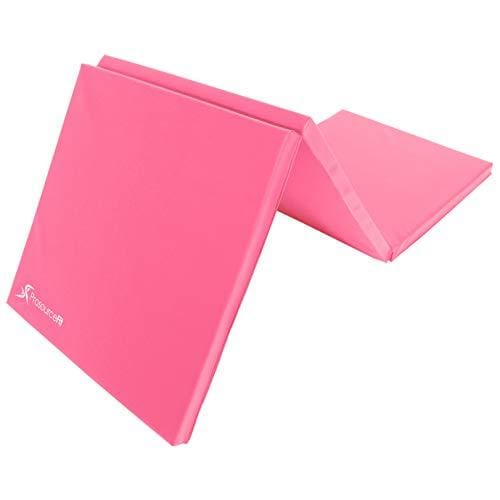 ProsourceFit Tri-Fold Folding Exercise Mat - Pink Sports ProsourceFit 