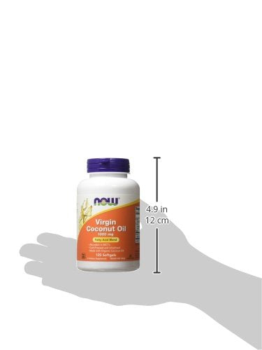 NOW Virgin Coconut Oil 1000 mg,120 Softgels Supplement NOW Foods 