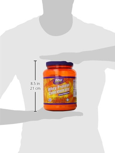 NOW Sports Whey Protein Concentrate Unflavored Powder,1.5-Pound Supplement Now Sports 