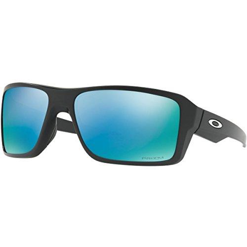 Oakley Men's Double Edge Polarized Sunglasses,Matte Blk Sunglasses for Men Oakley 