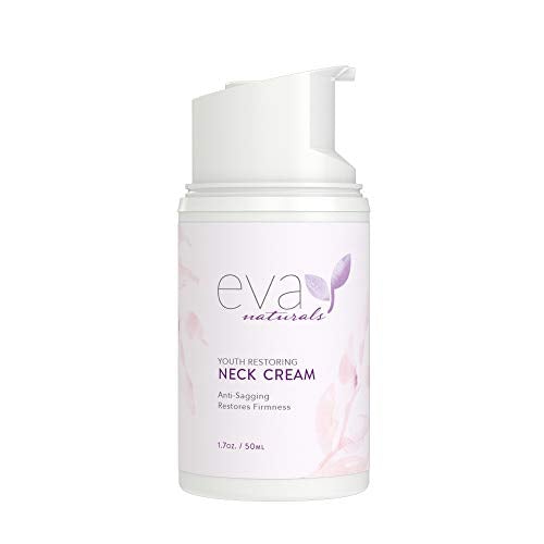 Neck Firming Cream by Eva Naturals (1.7 oz) Airless Pump - Firming Lotion for Sagging Neck, Face, and Décolleté - Fights Wrinkles and Promotes Elasticity and Youthful Skin - With Vitamin C Skin Care Eva Naturals 