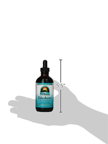 Source Naturals Wellness Elderberry Liquid Extract 100mg (Sambucus nigra) - 4 oz Liquid Supplement Source Naturals 