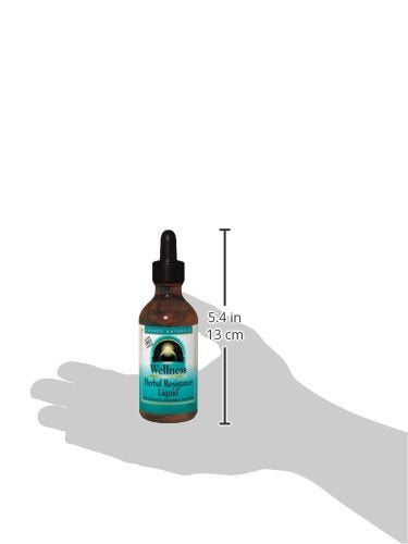 Source Naturals Wellness Herbal Resistance Liquid Subligual - Non-Alcohol, 100% Pure With Echinacea, Yin Chiao, Goldenseal & More - 4 oz Supplement Source Naturals 