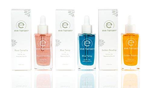 Eve Hansen Blue Tansy Facial Oil | Skin Balancing Face Oil With Squalane Oil, Rosehip Oil, Turmeric, Vitamin E Oil For Skin | Oil Regulating Face Moisturizer, Anti Aging Oil and Pore Minimizer 1.7 oz Skin Care Eve Hansen 