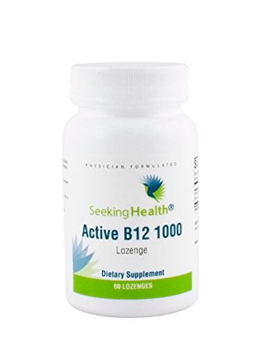 Active B12 1000 | 60 Lozenges | 1000 mcg B12 as Adenosylcobalamin and Methylcobalamin | Seeking Health Supplement Seeking Health 