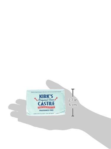 Kirk's Original Coco Castile Soap Fragrance Free 4 oz, Pack 18 Natural Soap Kirk's 