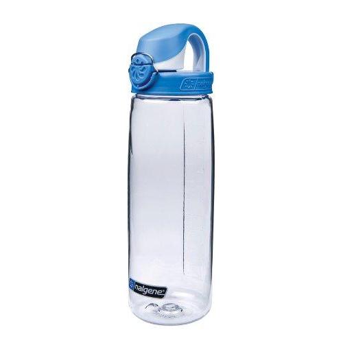 Nalgene Tritan On The Fly Water Bottle, Clear with Blue/White, 24Oz Sport & Recreation Nalgene 