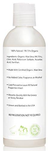 Amara Organics Aloe Vera Gel from Organic Cold Pressed Aloe, 8 fl. oz. Skin Care Amara Organics 
