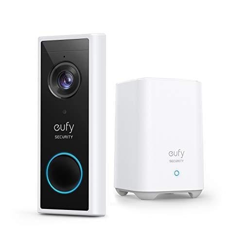 eufy Security, Wireless Video Doorbell (Battery-Powered) with 2K HD, No Monthly Fee, On-Device AI for Human Detection, 2-Way Audio, Simple Self-Installation Camera eufy 