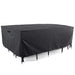 Tempera Patio Furniture Cover, Waterproof Outdoor Table and Chair Set Cover, Heavy Duty and UV Resistant, Space Grey, 108x82 inches Lawn & Patio Tempera 