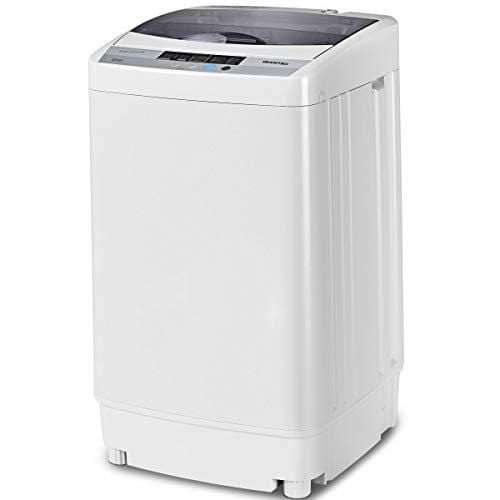Giantex Full-Automatic Washing Machine Portable Compact 1.34 Cu.ft Laundry Washer Spin with Drain Pump, 10 programs 8 Water Level Selections with LED Display 9.92 Lbs Capacity Major Appliances Giantex 