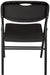 AmazonBasics Folding Plastic Chair, 350-Pound Capacity, Black, 6-Pack Furniture AmazonBasics 