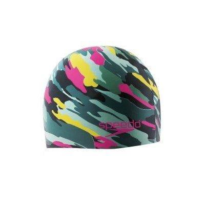 Speedo Hydrotribe Silicone Swim Cap Military Green Swim Cap Speedo 